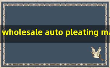 wholesale auto pleating machine
